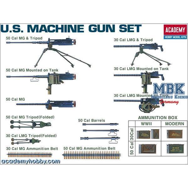 U.S. Machine Gun Set - ACADEMY - ACD1384 - Milit&auml;rmodellbau 1:35 Figuren  Sonstige