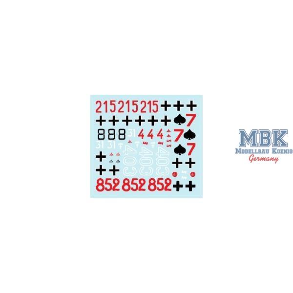 PzKpfw IV Ausf F / F2 / G in Africa - BISON Decals - BIS35079 - Milit&auml;rmodellbau 1:35 Zur&uuml;stteile Decals  Bison