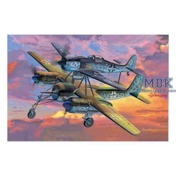 Focke Wulf Ta154 Mistel - DRAGON - 5553 - Flugzeugmodellbau 1:48 Achse WK.II  Luftwaffe