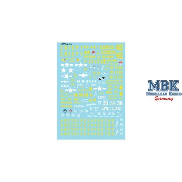 Iwo Jima (1/72) - BISON Decals - BIS72014 - Milit&auml;rmodellbau 1:72-1:76 Zur&uuml;stteile  Decals