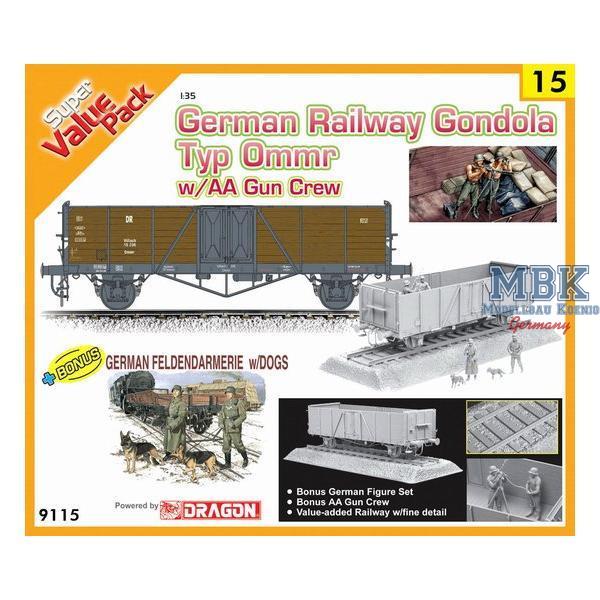 German Railway Gondola Typ Ommr  (Cyber Hobby Oran - DRAGON - CH9115 - Milit&auml;rmodellbau 1:35  Auf Schienen