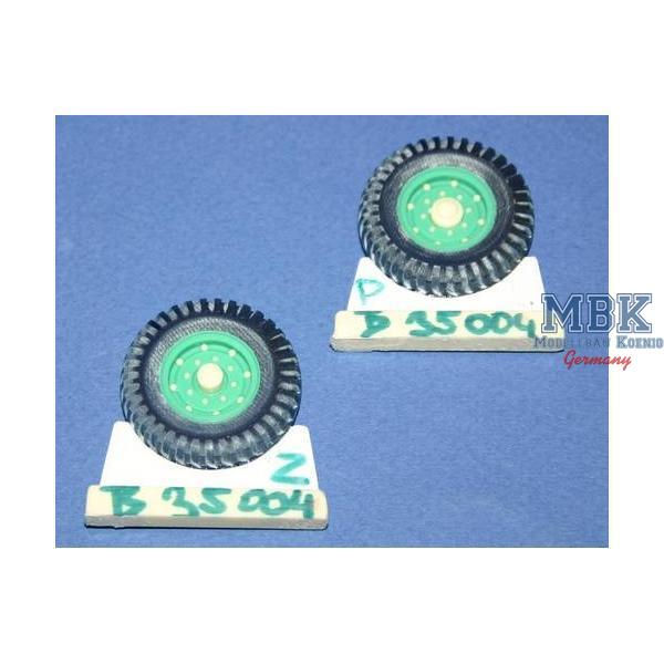 Chevrolet 4x4 Cross Country Wheels (Dunlop) - CMK - CMKB35004 - Milit&auml;rmodellbau 1:35 Zur&uuml;stteile  R&auml;der