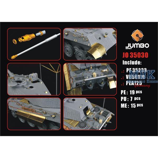 Jumbo Set: German Tiger II Henschel Turm (Dragon) - VOYAGER - VOYJO35030 - Milit&auml;rmodellbau 1:35 Zur&uuml;stteile &Auml;tz- Metallteile  Voyager