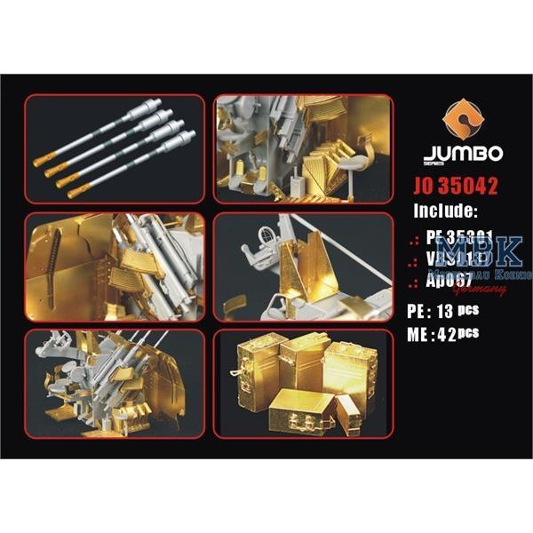Jumbo Set: 20mm FlaKvierling38 (Dragon) - VOYAGER - VOYJO35042 - Milit&auml;rmodellbau 1:35 Zur&uuml;stteile &Auml;tz- Metallteile  Voyager
