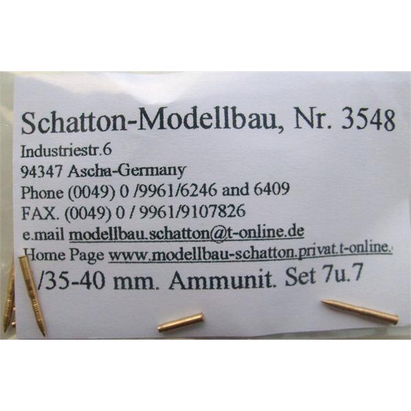 4cm Bofors Ammo - SCHATTON Modellbau - SCH3548 - Milit&auml;rmodellbau 1:35 Zur&uuml;stteile Munition  Alliierte