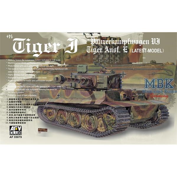 Tiger I Ausf. E latest Version - AFV Club - AFV35079 - Milit&auml;rmodellbau 1:35 Panzer Panzer WK.II - Achse  Wehrmacht