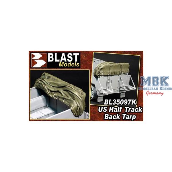 US Half Track Rear Tarp - Blast - BL35097 - Milit&auml;rmodellbau 1:35 Zur&uuml;stteile Resin  Blast Models