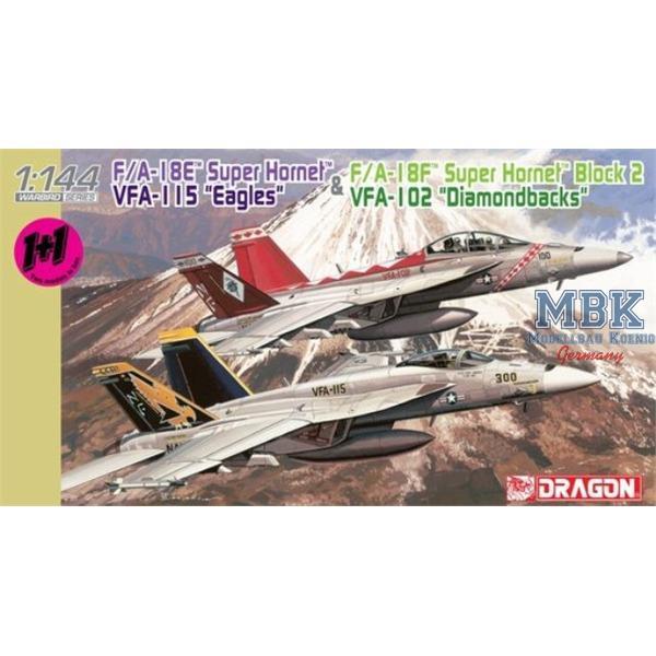 F/A-18E Super Hornet VFA-115/VFA-102 1:144 - DRAGON - 4620 - Flugzeugmodellbau 1:72 Modern ab 1945  NATO