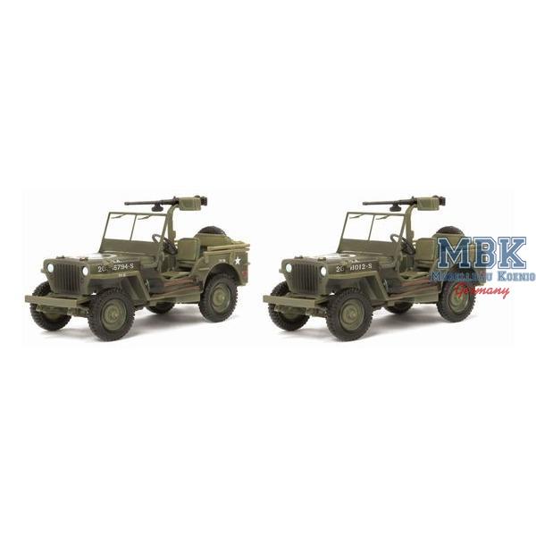 1/4 ton 4x4 Truck 'Jeep' w/.50cal MG (Twin Pack) - DRAGON ARMOR - 60506 - Fertigmodelle Fahrzeuge 1:72  Dragon Armor