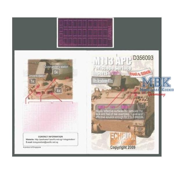 M113 APC Periscope Surface Inserts - Pink - ECHELON - ECH356093 - Milit&auml;rmodellbau 1:35 Zur&uuml;stteile Decals  Echelon