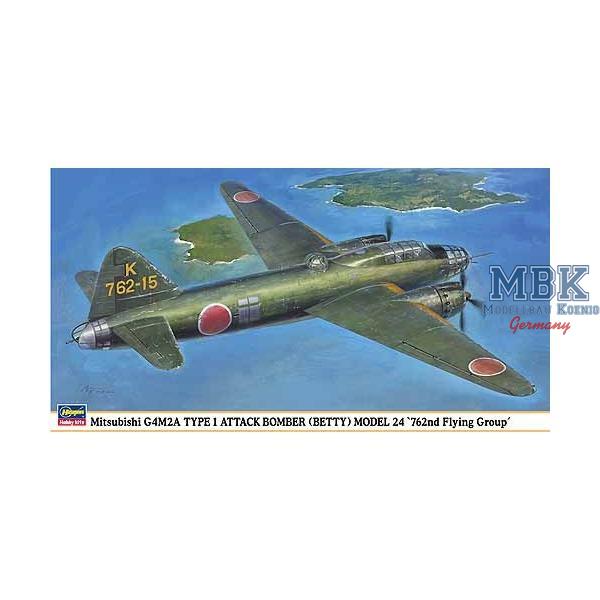 MITSUBISHI G4M2A TYPE 1 ATTACK BOMBER (BETTY) MODE - HASEGAWA - HAS00974 - Flugzeugmodellbau 1:72 Achse WK.II  Japan
