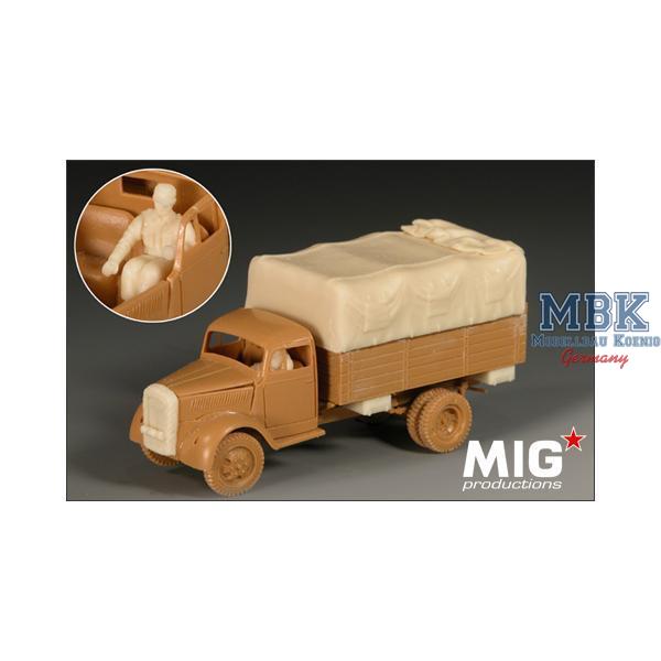 OPEL BLITZ UPGRADE SET + DRIVER FIGURE (for Italer - MIG - MIG72087 - Milit&auml;rmodellbau 1:72-1:76  Zur&uuml;stteile
