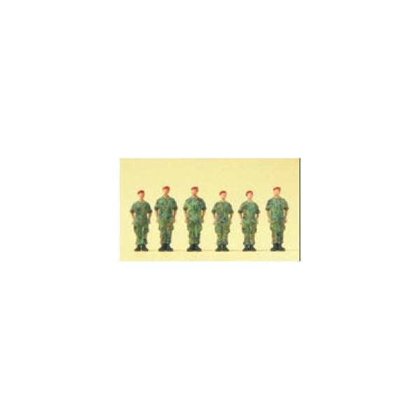 Bundeswehr Soldaten stehend, Barett - Preiser - PR16841 - Milit&auml;rmodellbau 1:87  Preiser