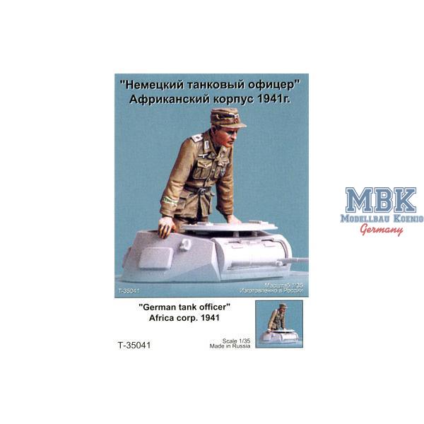 German Tank Officer, Africa Korps 1941 - TANK - T35041 - Milit&auml;rmodellbau 1:35 Figuren  Tank Figuren & K&ouml;pfe