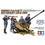 3,7cm FLAK 37 Anti-Aircraft Gun w/Crew 