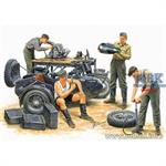German Motorcycle Repair Crew 