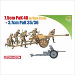7,5cm PaK 40 w/Gun Crew + 3,7cm PaK 35/36 