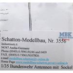 Bundeswehr Antennen SEM80/90 mit Antennenfuß 