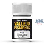 Vallejo Pigment Titanium White - Titanweiß 