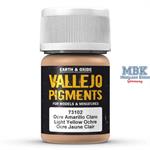 Vallejo Pigment Light Yellow Ocre - Helles Gelbock 
