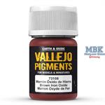 Vallejo Pigment Brown Iron Oxide - Eisenoxidbraun 