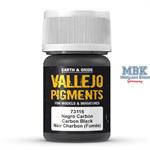 Vallejo Pigment Dark Carbon Black - Kohlenschwarz 