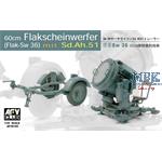 Flakscheinwerfer SW-36 mit Anhänger 