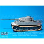 Damaged Waffel-Zimmerit Tiger I - CyberHobby 