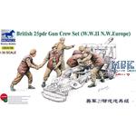 British WWII 25pdr Gun Crew Set 