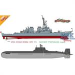 USS Cole vs Soviet Typhoon -Cyber Hobby 