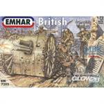 Britische Artillerie mit 18-Pfünder-Kanone 