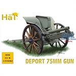 WWI Italian 75mm Deport Gun 