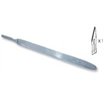 Skalpellhalter aus Metall plus Klinge 