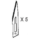 #11 Klingen Set für Skalpell/Bastelmesser (5 Stück 