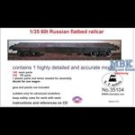 Russian 60to heavy flatbed railcar 