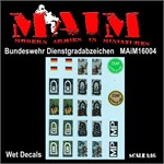 BW Dienstgradabzeichen/Schulterklappen / 1:16 
