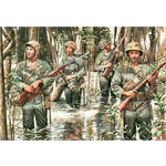 US Marines in Jungle, WW II era 