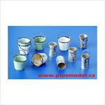 Metal buckets and cans 