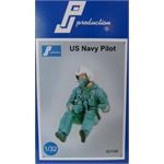 US Navy Pilot, sitzend 