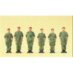 Bundeswehr Soldaten stehend, Barett 