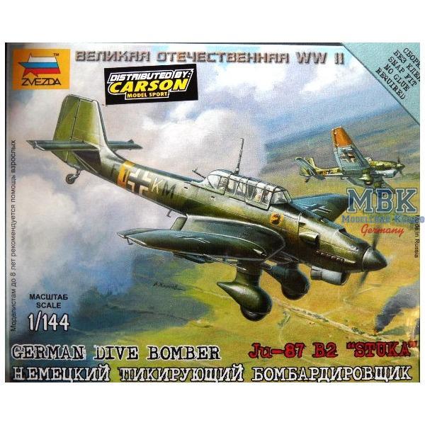 1:144 WW2 Ju-87 Stuka - ZVEZDA - ZV6123 - Flugzeugmodellbau 1:72 Achse WK.II  Luftwaffe