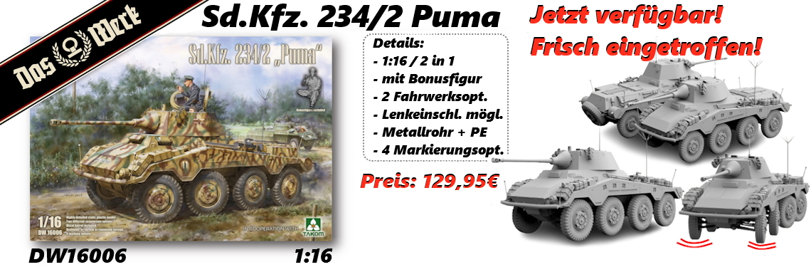 DW16006 Sd.Kfz. 234/2 Puma (1:16) Neuheit