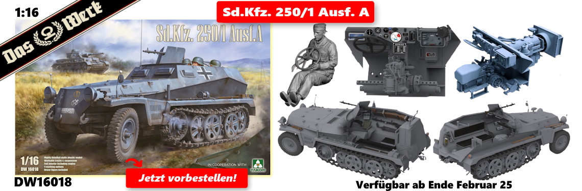 DAS WERK Neuheit DW16018 - Sd.Kfz. 250/1 Ausf. A