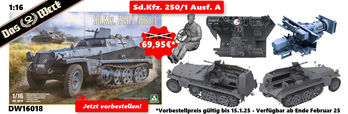 DAS WERK Neuheit DW16018 - Sd.Kfz. 250/1 Ausf. A