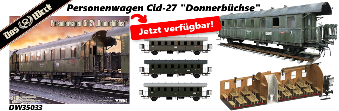 Neuheit DAS WERK DW35033 Personenwagen Cid-27 Donnerbuechse