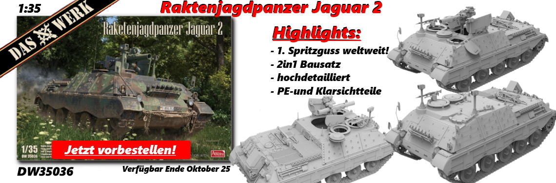 Neuheit DAS WERK DW35026 Raketenjagdpanzer Jaguar 2 (1:35)