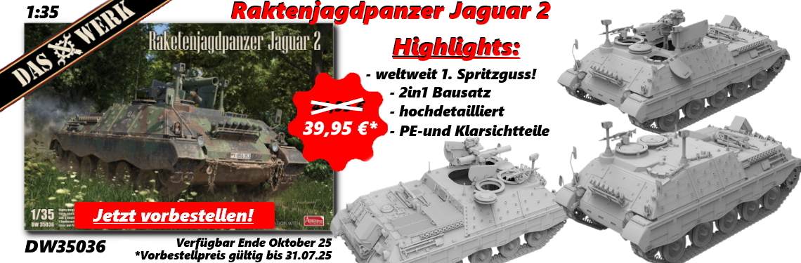 Neuheit DW35036 Raketenjagdpanzer Jaguar 2 DAS WERK (1:35)