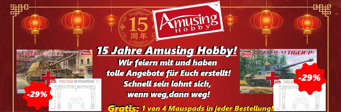 15 Jahre AMUSING HOBBY Aktion