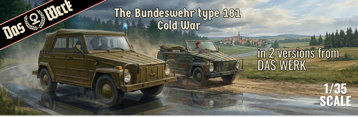new release Das Werk DW35044 DW35045 Kurierwagen Typ 181 - Standard Version