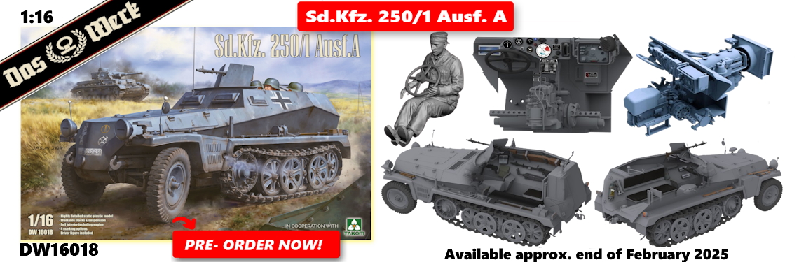 DAS WERK new release DW16018 - Sd.Kfz. 250/1 Ausf. A